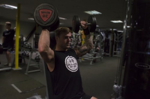 Dumbbell Shoulder Press With Twist