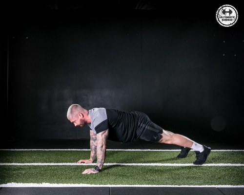 Elbow in Press ups